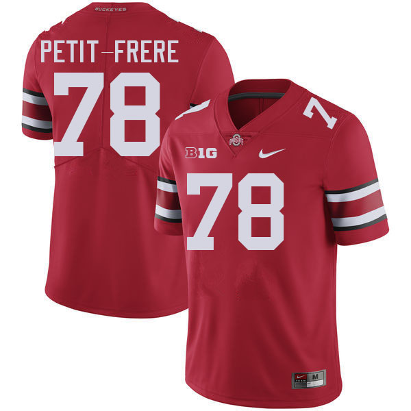 Nicholas Petit-Frere Ohio State Buckeyes Jersey College Football Uniforms-Red